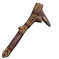 Ancient Runic Pick Axe