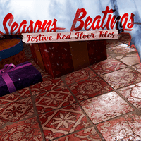 Red Festive Floor Tiles