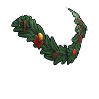 Christmas Wreath Poncho