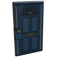 Blue Exterior Door