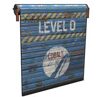 Cobalt Space Door