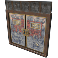 Porcelain Armored Double Door