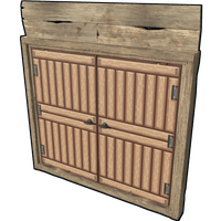 Pixel Wooden Double Door