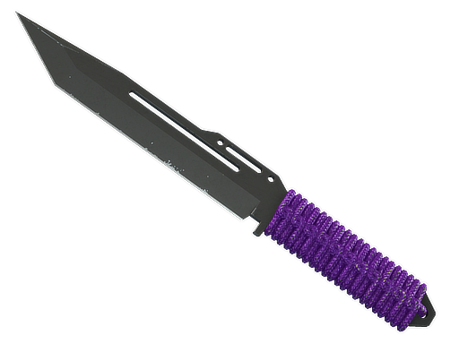 ★ Paracord Knife | Ultraviolet (Well-Worn)