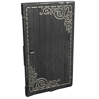 Black Decorative Wood Door