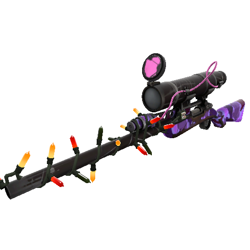 Festivized Purple Range Sniper Rifle (Well-Worn)