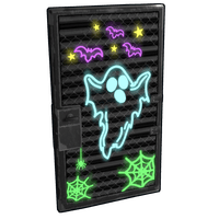 Neon Ghost Door