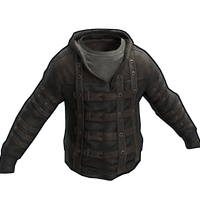 Leather Strapped Hoodie
