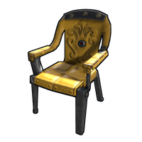 Yellow Ornate Chair