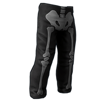 Skeleton Costume Burlap Pants