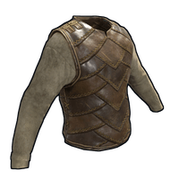 Burlap and Leather Vest