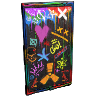 Spraycan Wooden Door