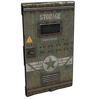 Military Storage Wooden Door