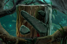 Inscribed Elder Bark