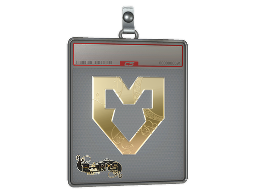 Sticker Slab | MOUZ (Gold) | Paris 2023
