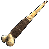 Etched Edge Bone Knife