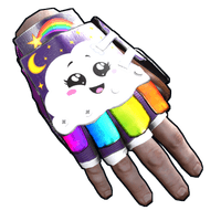 Rainbow Pony Roadsign Gloves